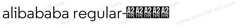 alibababa regular字体转换